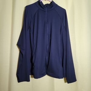 Tek Gear Navy Blue Workout Jacket Size 3X